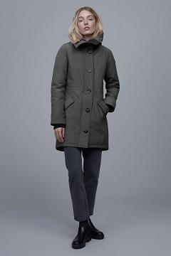 Chamarras Canada Goose Mujer Outlet - Rossclair Abrigos Grises OR8359014